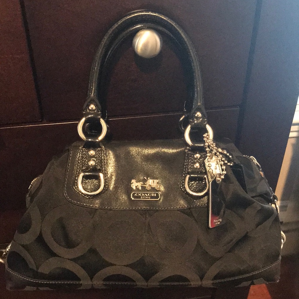Black coach purse
